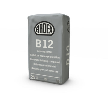 ARDEX B 12 Betonspachtel 25 kg in grauer Pulvermischung
