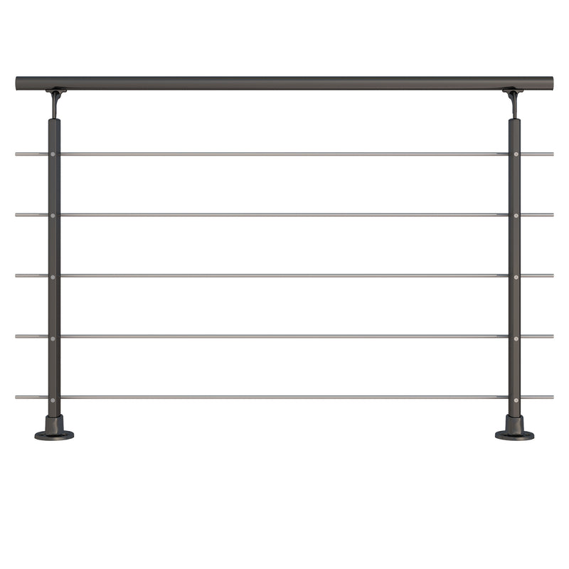Dolle Prova Geländerset PS150 anthrazit, Edelstahl/Aluminium 1,5 m