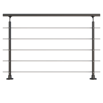 Dolle Prova Geländerset PS150 anthrazit, Edelstahl/Aluminium 1,5 m