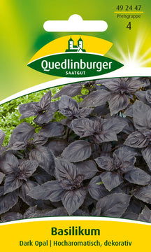 QUEDLINBURGER SAATGUT Basilikum Dark Opal PG 4 (Kräutersamen, dunkel)