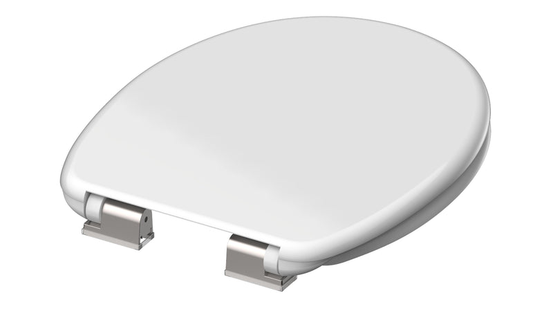 Schütte WC-Sitz Duroplast White mit Absenkautomatik, White, 376x450 mm