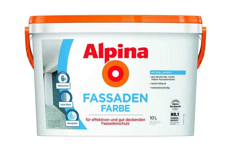Alpina Fassadenfarbe weiß