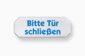 CONMETALL Hinweisschild „Bitte Türen schließen“ 3D, NR.WU0506500