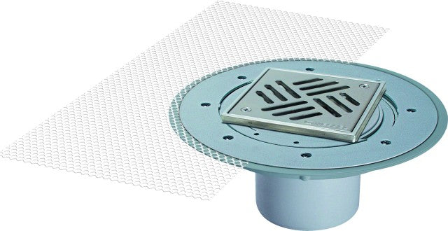 Kessel Variofix Dünnbettaufsatz System 125 150x150 mm aus Kunststoff/Edelstahl