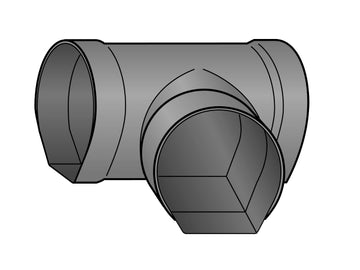 Fränkische Strasil T-Stück DN 100 aus PVC-U