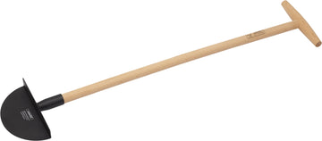 MEISTER Kantenstecher für Rasenkanten, schwarz, Stahlkopf, Holzstiel