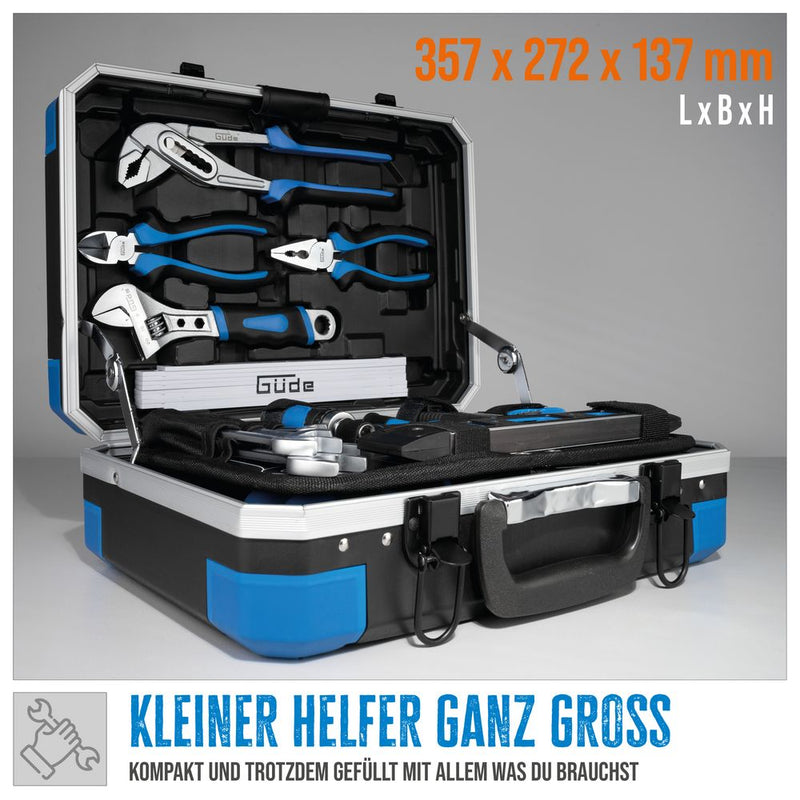 Güde Werkzeugkoffer GWZK 241, Werkzeugset im Koffer, 241-teilig, 270 x 355 x 135 mm