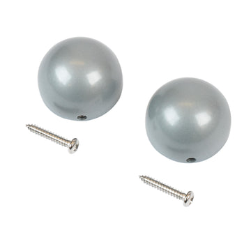 DOLLE PROVA PS 7 Endkappen für Handlauf, 2 Stück, grau metallic