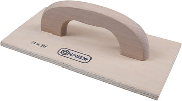 Conmetall Meister Reibebrett 14x28 cm Trägerbrett mit Griff, Holz