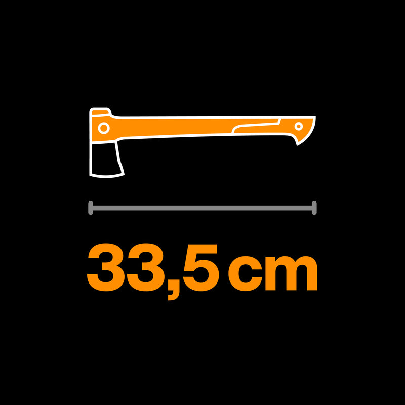 Fiskars X-series X13 Campingaxt, ultra leicht, Länge 332 mm, FiberComp™