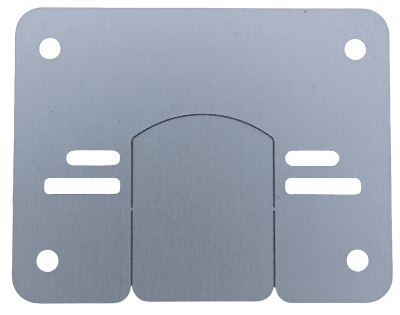 HSI Reparaturplatte Aluminium 70×55 mm für Topfbänder 26 und 35 mm