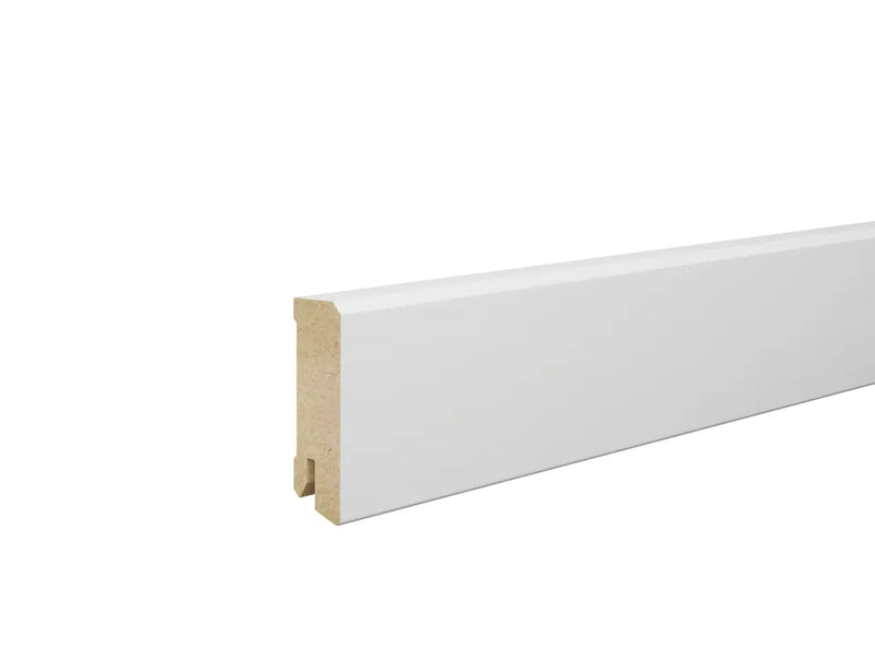 Osmo Sockelleiste foliert Uni Weiß, MDF-Träger, Höhe, Clip 3