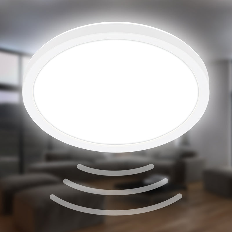BRILONER Leuchten LED-Panel Ultra flat weiß, Ø 24 x 3 cm