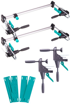 Wolfcraft Türfutter Montageset PRO mit Richtzwingen, verstellbar