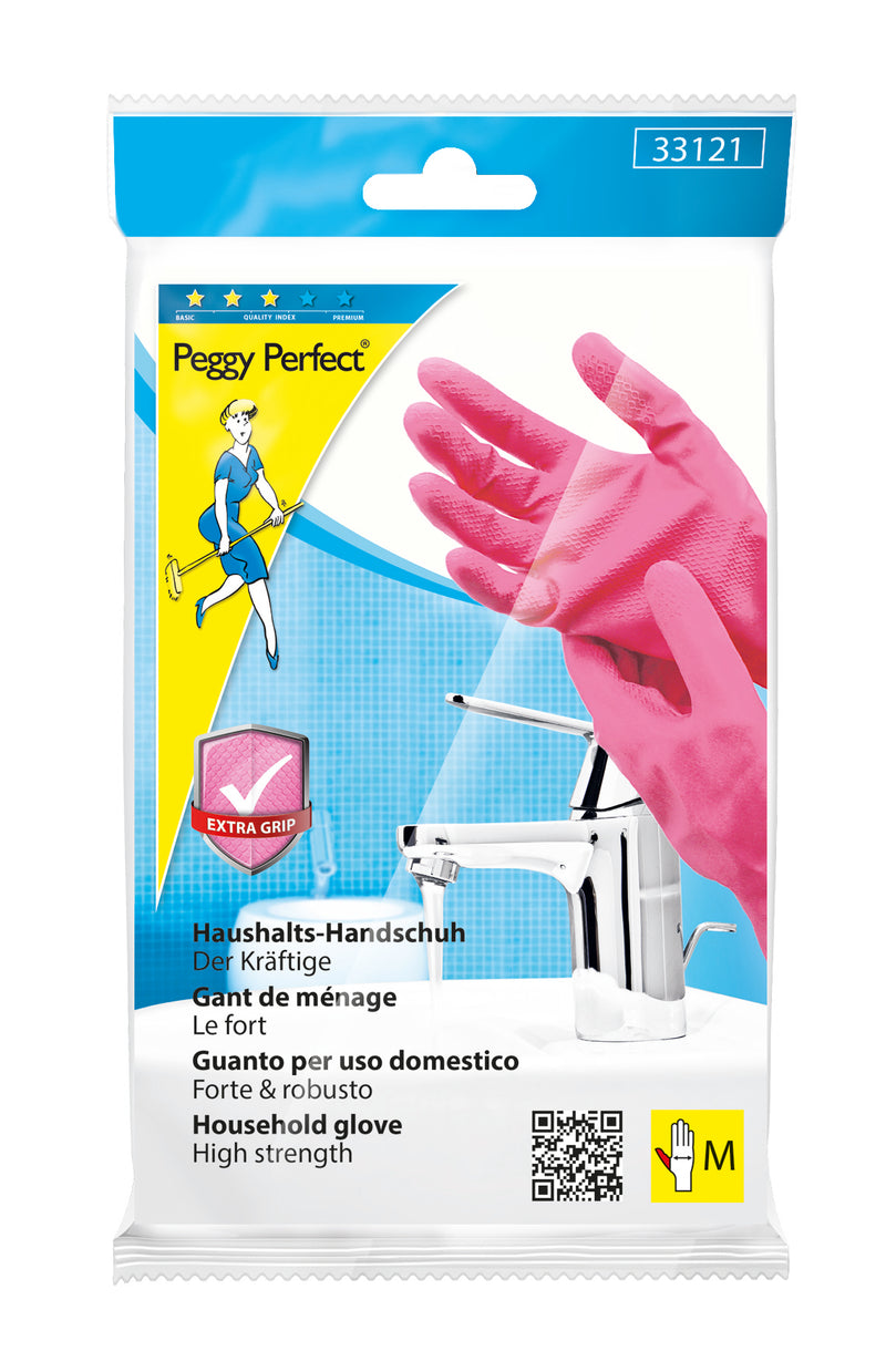 Peggy Perfect Latex-Handschuhe violett/pink, Größe M, wasserabweisend