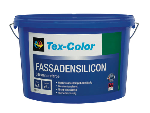 Tex-Color Fassadensilicon weiß, matt wasserbasiert, 5 l Eimer TC2111