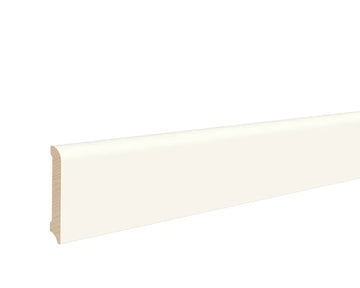 Osmo Sockelleiste RAL 9003 Signalweiß massiv, endbehandelt, 2400 mm