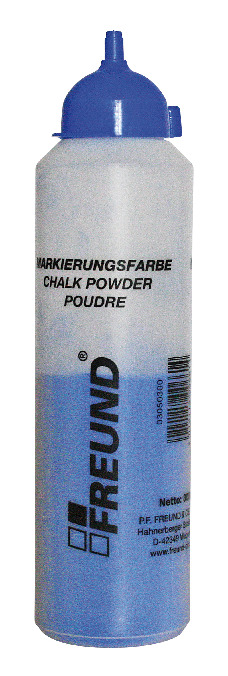 FREUND Kalkfüllung blau, Dosierflasche mit Einfülltülle, 300 g
