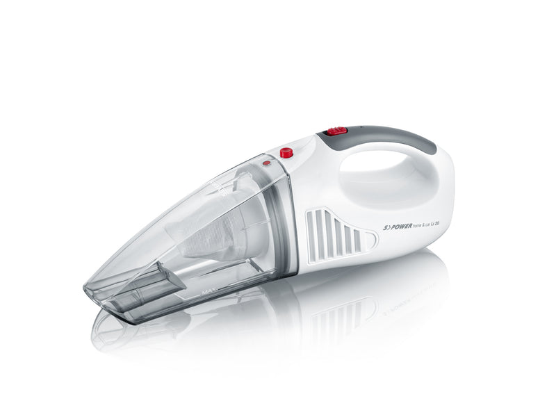 SEVERIN sPOWER home&carLi20 Akku-Handstaubsauger weiß/rot 7,4 V
