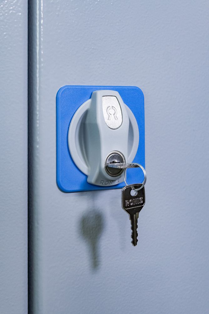 Güde Werkzeugschrank BG in Grau/Blau, Ganzstahl, fertig montiert