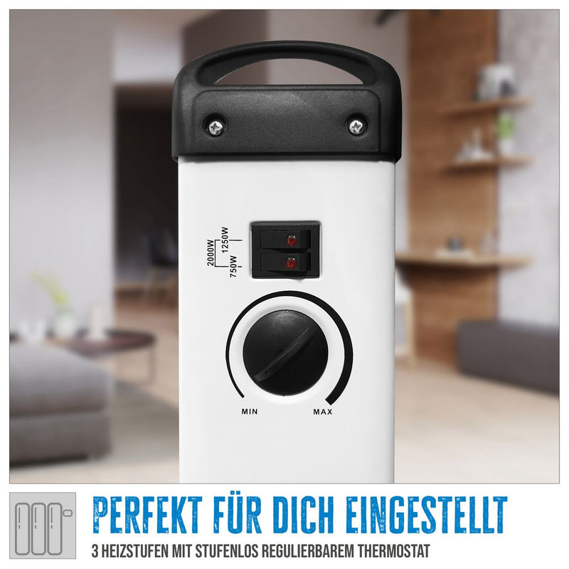 Güde Konvektionsheizgerät GKH 2000 in weiß, Elektro-Konvektor für Innen