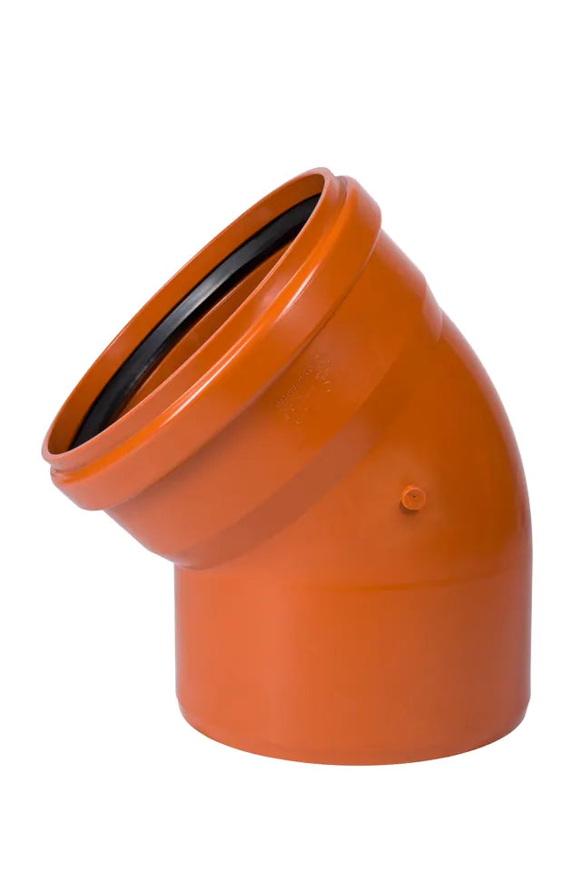 Ostendorf KGB Bogen DN 315, aus PVC, orangebraun (DIN EN 1401-1)
