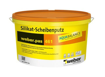 weber.pas 461 AquaBalance Silikat-Scheibenputz 200.3 weiß, 25 kg