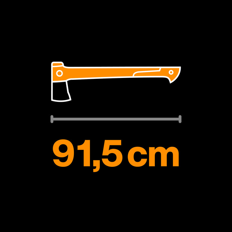 Fiskars X-series X36 Spaltaxt L mit Klinge aus Stahl (915 mm)