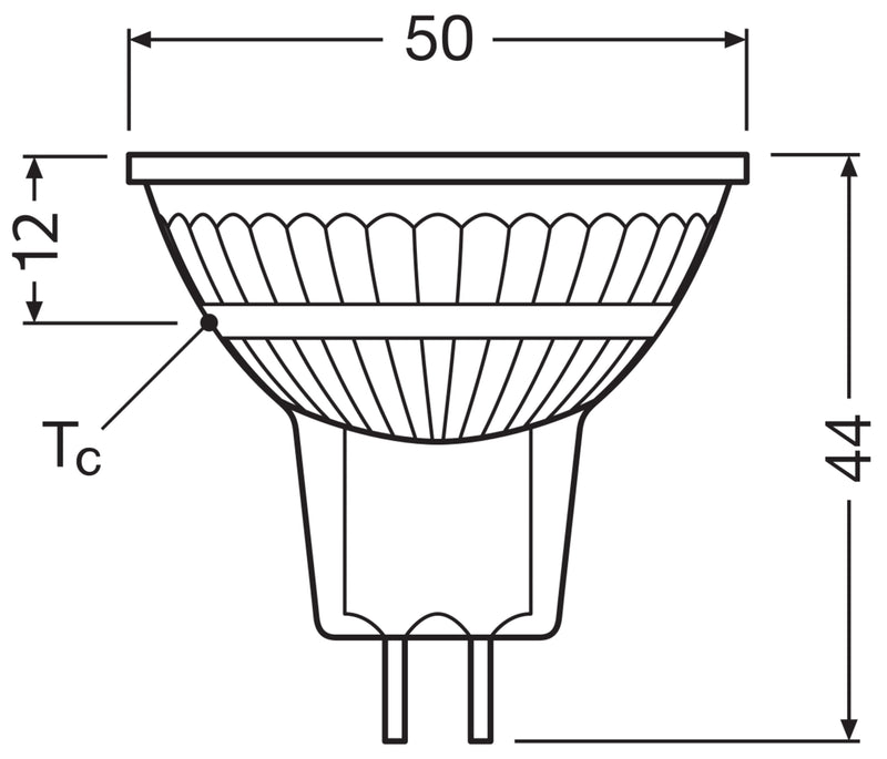 LEDVANCE LED Reflektor MR16 warmweiß GU5.3 2 W 2700K
