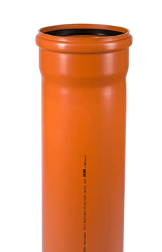 Ostendorf KGEM Abwasserrohr mit Muffe DN/OD 315, orangebraun