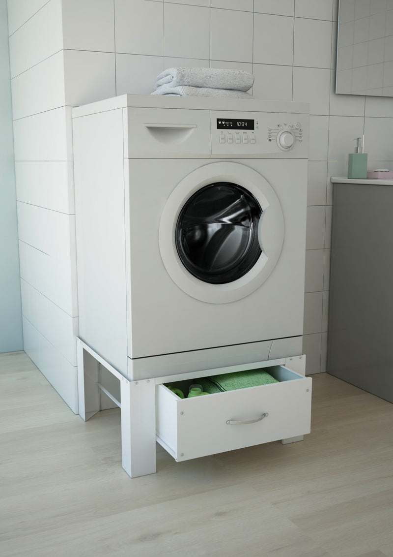 respekta® Waschmaschinen-Erhöhung mit Schublade – Regalboden