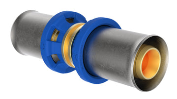 Schütte MS Verbindungsstück blank Pressfitting Messing Muffe