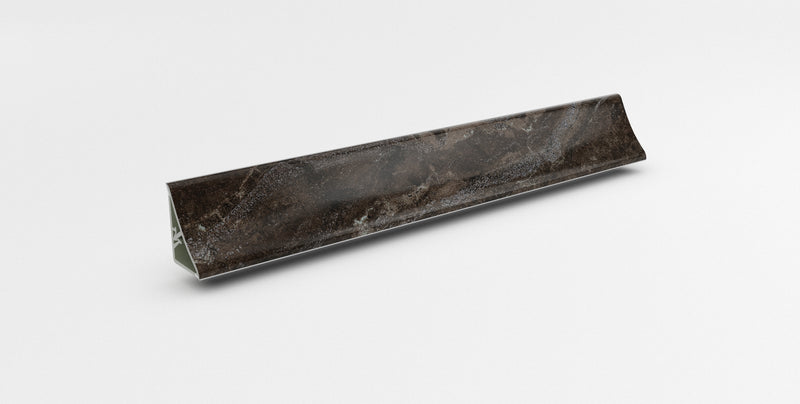 Getalit Plus Wandanschlussprofil A1C in Schwarz, 590x20 mm