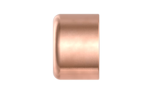 Schütte CU Endkappe blank 12 mm, Kupferlötfittinge mit 1 Muffe