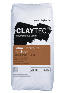 ClayTec Lehm-Unterputz mit Stroh