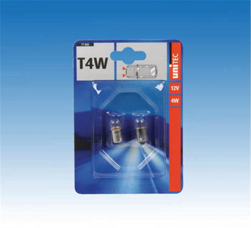 UNITEC T4W Standlichtlampe BA9s, 12 Volt, 4 Watt (2 St.)