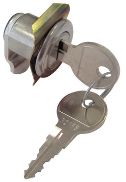 HSI Briefkastenschloss vernickelt, gekröpfter Zylinder für RENZ 28x15x22 mm