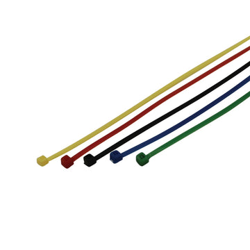 UNITEC Kabelbinder-Set 50-teilig, 150 mm, 2,5 mm, sortiert farbig
