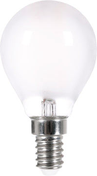LightMe LED-Lampe FIL P45 mit E14 Sockel, warmweiß, matt, 78x45 mm