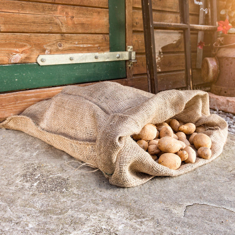 Windhager Jute-Sack Natur, 80 x 60 cm, mit Befestigungsband