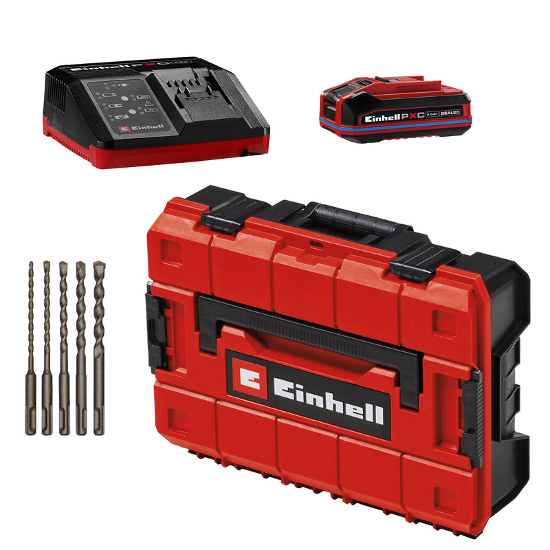 Einhell Professional Akku-Bohrhammer TP-HD 18/17-C in Schwarz mit SDS-plus