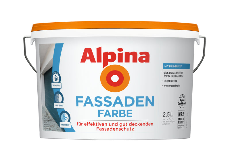 Alpina Fassadenfarbe weiß