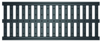 ACO Profiline Stegrost aus Kunststoff PE-HD, schwarz, 1.000 x 130 mm