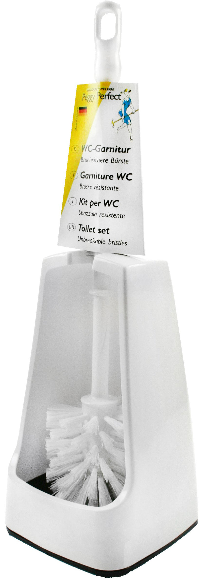 Peggy Perfect WC-Garnitur Birnenform, weiß, Stand-Badaccessoire