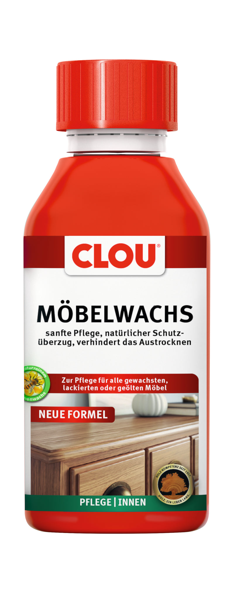 CLOU Möbelwachs 150 ml für Holzoberflächen (Möbelpflege)