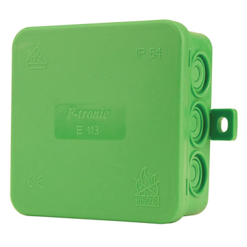UNITEC Abzweigkasten AP IP54 grau 85 x 85 x 40 mm, Kunststoff mit Deckel