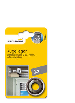 Schellenberg MAXI Kugellager silber, Innen-Ø 12 mm (2 Stück)