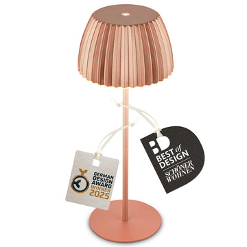 BRILONER Leuchten Lichtkante Nano Akku Tischleuchte kupfer, 2700K