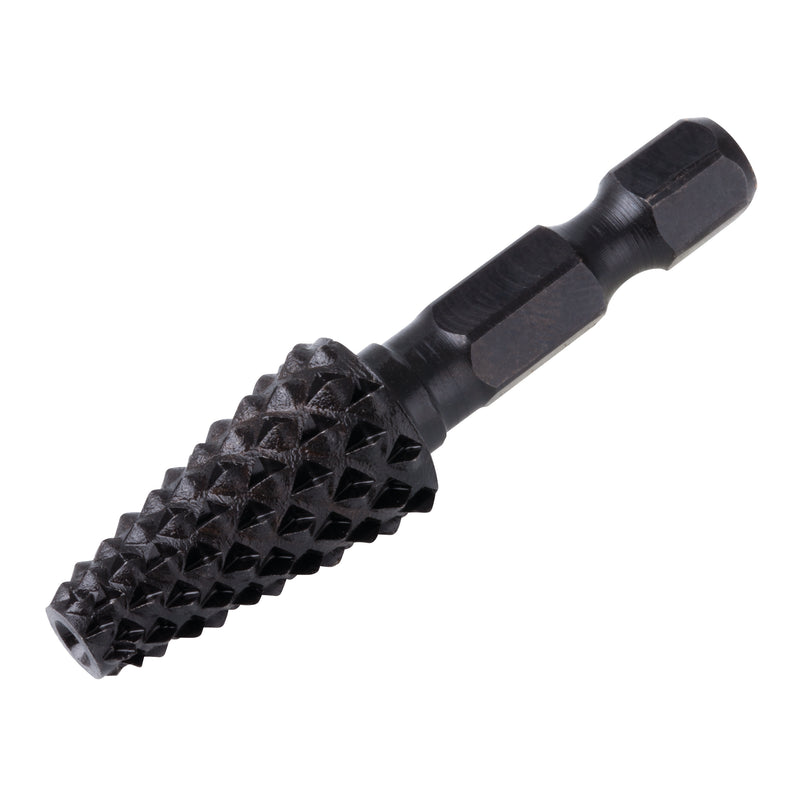 Wolfcraft Profilraspel für Holz, konisch 6kt., ø12 x 48 mm