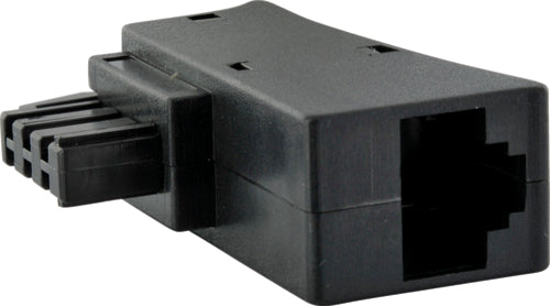 Schwaiger DSL-Adapter: TAE-F auf RJ45 8P2C, schwarz